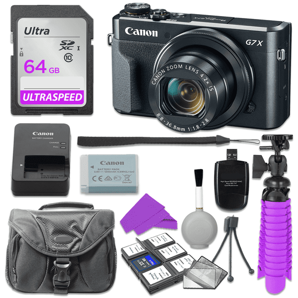 Canon Powershot G7 X Mark Ii Digital Camera With 64gb Sd Memory Card Accessory Bundle Walmart Com Walmart Com