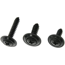 Dorman 961-215D Trim Screw Assortment - Black - No.8, No.10 (Pack of 12)