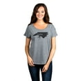 thumbnail image 2 of Thread Tank Home Roots State North Carolina NC Women's Relaxed Slouchy Dolman T-Shirt Tee Heather Grey 3X-Large, 2 of 4