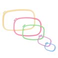 thumbnail image 2 of LEEYNEER Embroidery Hoop Hoops Square Cross Frame Rings Circle Set Sewing Holder Needlepoint Ring Metal Craft Wooden Plastic Bulk, 2 of 9