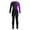 Purple&Black, variant on Girls Gymnastics Leotards Dance Outfits Sparkle Bodysuit+Legging Pants Athletic Team Uniform Green&Black 6