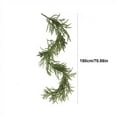thumbnail image 3 of geerera 6FT Artificial Norfolk Pine Garland, Realistic Winter Greenery Garland, Faux Pine Table Garland, for Mantle Decor, Wall Display, Indoor Outdoor Use, 3 of 6