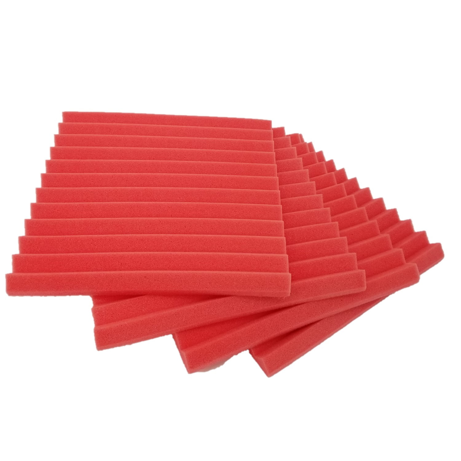 Bookishbunny 48 Packs Acoustic Foam Tiles Wall Record Studio Sound Proof 12 x 12 x 1 inch Panels