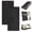 Black, variant on Premium Wallet Case For iPhone 13 Mini,Vintage PU Leather Flip Folio Cover with RFID Blocking Card Holder Slots & Viewing Stand, Magnetic Closure Full Body Protective Phone Case,Black
