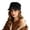 Black, variant on Retro Deer‑Skin Suede Newsboy Cap Strap Design Flat Brim Hat Punk Street‑Wear Daily Outdoor Decorative Head‑Accessory