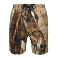 thumbnail image 3 of Pofeuu Musical Horse Vintage Collage Prin Men's Swim Trunks Quick Dry Bathing Suit Swimming Board Shorts Mesh Lining Beach Swimwear-Small, 3 of 6