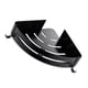 thumbnail image 2 of Rincón de baño estante Triangular inodoro Rack Organizador Drenaje ahorro de espacio Punch-Free / Punzonado Soporte de baño con perchas Negro Methold HA011416-01B, 2 of 6
