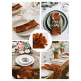 thumbnail image 3 of Burnt Orange Cloth Napkins Set of 6 Reusable Dinner Napkins, Sparkle Gold Stained Floral Flower Art Cocktail Napkin Washable Table Napkins for Wedding/Holiday Party/Baby Shower 20"x20", 3 of 7