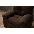 thumbnail image 6 of Home Square Linen Living Room Chair in Brown Finish - Set of 2, 6 of 9