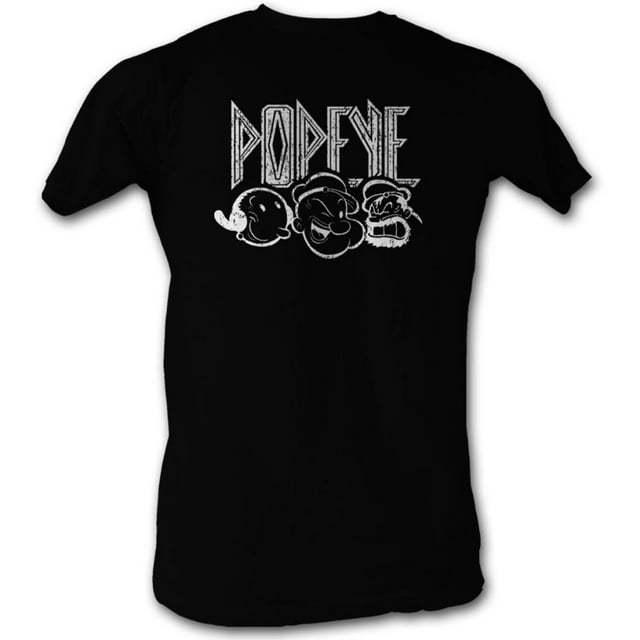 Popeye T-Shirt à Manches Courtes pour Adulte Style Baiser de Bande Dessinée