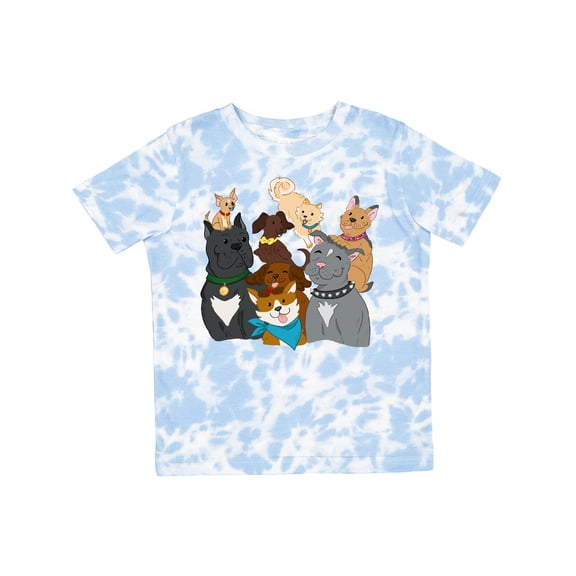 Inktastic Happy Dog Family Boys or Girls Toddler T-Shirt