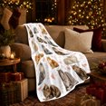 thumbnail image 3 of Maine Coon Cats White Background Halloween, Playful Pet Portrait Pattern, Warm Flannel Blanket for Living Room and Bedroom, Cat Lovers Christmas Gift, Pet Lover Home Decor, 3 of 9