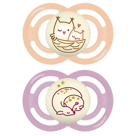 UPC: 0845296037749 | MAM Perfect Night Pacifier 6+ Months Girl 2 pack