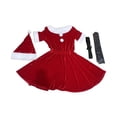 thumbnail image 2 of Disfraz de Papá Noel para Mujer, Traje Navideño de Moda para Accesorios Fotográficos, 2 of 9
