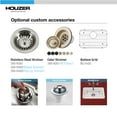 thumbnail image 4 of Houzer Platus 24 in White Fireclay Undermount Single Bowl Kitchen Sink - PTU-2400 WH, 4 of 8