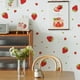 thumbnail image 5 of Decoración de fresas, pegatinas de fresa, calcomanías de pared de fresas para niñas, niños, dormitorio de bebé, decoración de pared de guardería, 5 of 5