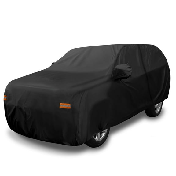 Unique Bargains SUV Car Cover for Chevrolet Tahoe 4 Door Sun Rain Protection 190T PU