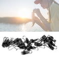 thumbnail image 3 of 30 Uds. Señuelos de PE duraderos Clip de cebo anzuelo de pesca accesorios de desacoplamiento (negro), 3 of 9