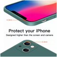thumbnail image 5 of Original Square Liquid Silicone Phone Case For iPhone 14 13 12 Pro Max Mini Plus SE 2023 Shockproof Back Cover, 5 of 5
