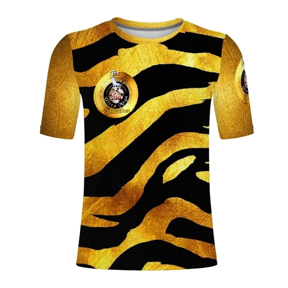 UltraMega Collection MegaTigre Round T-shirt for Men in Multi-Color XL in Size.