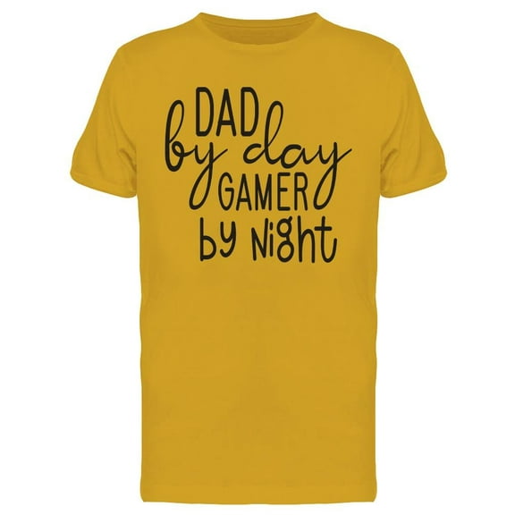 Dad By Day, Gamer By Night T-Shirt Men -Image by Shutterstock, Male 3X-Large
