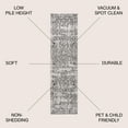 thumbnail image 3 of JONATHAN Y BOHEMIAN FLAIR 2 x 8 Runner Rug, Ferro Filigree - Gray/Black, BMF108C-28, 3 of 9