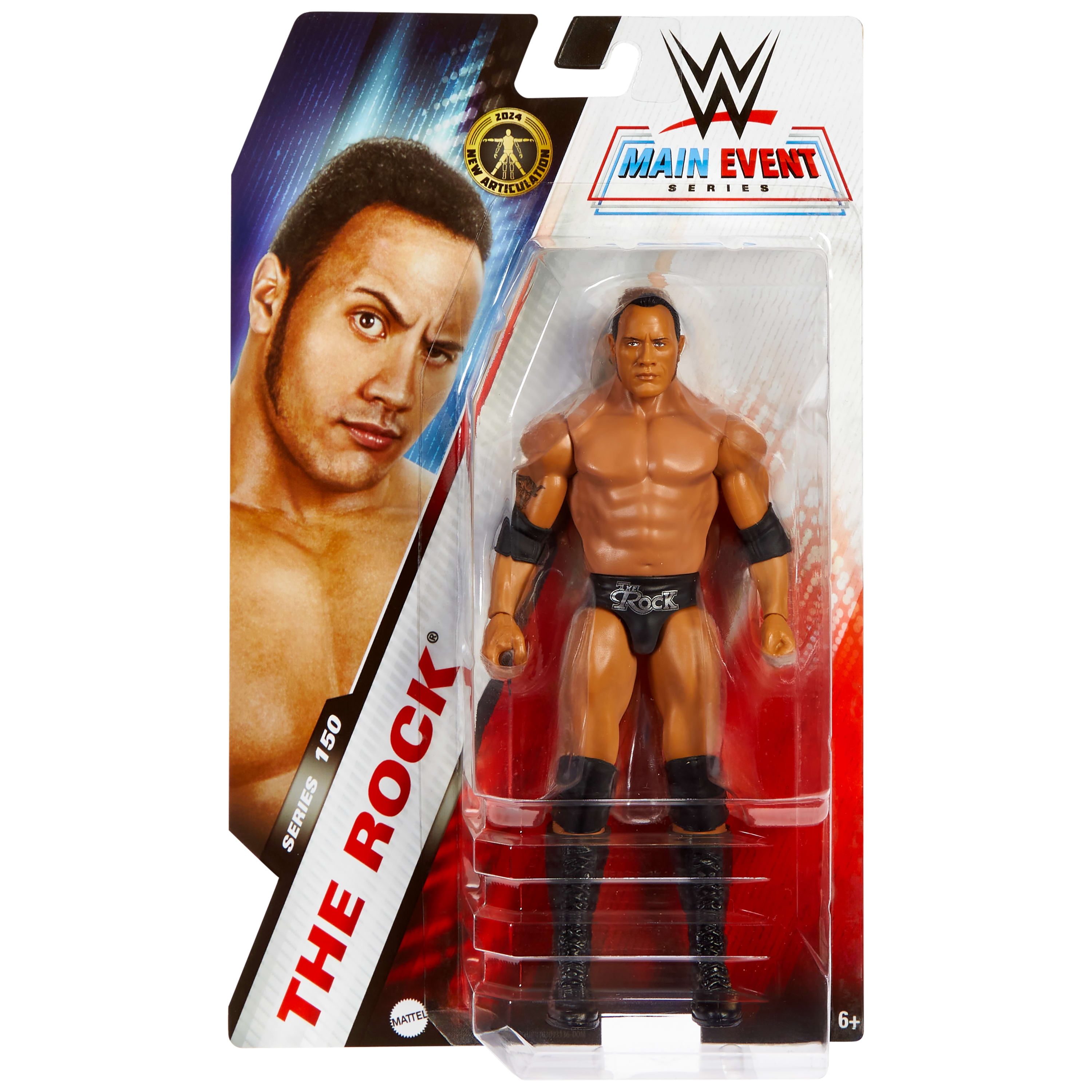 WWE The Rock Action Figure, 6-inch Collectible Superstar with Articulation & Life-Like Look
