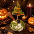 thumbnail image 3 of Xuyuer Halloween Witch Hat and Pumpkin Decor, 7 Inch Mini Fake Pumpkin Ornament for Dining Table Cabinet Holiday Party Display, 3 of 4