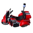 thumbnail image 4 of 12V Kids Ride On Police Motorcycle Tricycle Motorbike with Siren Lights, Music Player - Red, 4 of 5