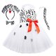 thumbnail image 3 of Vestido de tul con tutú de perro dálmata para fiesta de cumpleaños de niñas, vestidos de tul con lunares, disfraz de cachorro, disfraz de Halloween para niños, 3 of 5