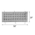 thumbnail image 4 of Patio Chaise Lounger Cushion, Indoor/Outdoor Chaise Lounger Cushions Rocking Chair Sofa Cushion,Thick Padded Chaise Lounger Swing Bench Cushion，49Inch, 4 of 6