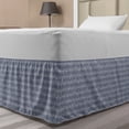 thumbnail image 1 of Grey Bed Skirt, Piano Music Clay Motif Various Notes Beats Melody Rhythm Harmony Jazz, Elastic Bedskirt Dust Ruffle Wrap Around for Bedding Decor, 4 Sizes, Pale Lavender, by Ambesonne, 1 of 2