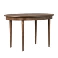 thumbnail image 3 of Walker Edison Modern Fluted Oak Veneer Dining Table for 4, Dark Brown Oak, 3 of 12