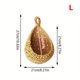 thumbnail image 1 of 1pc Wall Hanging Basket, Bohemian Style Woven Basket, Creative Teardrop Shape Suitable For Vegetables And Fruits, Kitchen Storage Basket, 1 of 5
