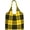 Macleod Clan Bright Yellow and Black Tartan, variant on Canvas Tote Bags Multipurpose Reusable Shoulder Bags with Large Capacity, Ideal for Shopping, Grocery,