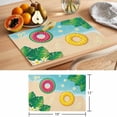 thumbnail image 6 of Summer Floral Placemats Set of 4, Tropical Leaves Watermelon Swimming Rings Beach Non-Slip Place Mats Washable Table Mats for Kitchen Dining Table Decorations Indoor/Outdoor, 6 of 9