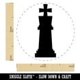 thumbnail image 2 of Chess King Piece Self-Inking Rubber Stamp Ink Stamper - Lime Green Ink - Medium 1 Inch, 2 of 7