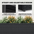 thumbnail image 5 of Outsunny Tall Rectangular Planter Box with Removable Liner, Drainage Holes, PE Wicker Large Planter for Indoor Outdoor Plants, Flowers, Black, 5 of 9