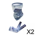 thumbnail image 1 of Colaxi 2x Manches de Bras Cache-Cou pour Camping Cyclisme Activités Extérieures Glacier, 1 of 8