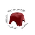 thumbnail image 3 of Qiopertar Low Plastic Stepping Stool with Non-Slip Base, Bathroom Step Stool for Living Room Shower Kitchen, 3 of 6