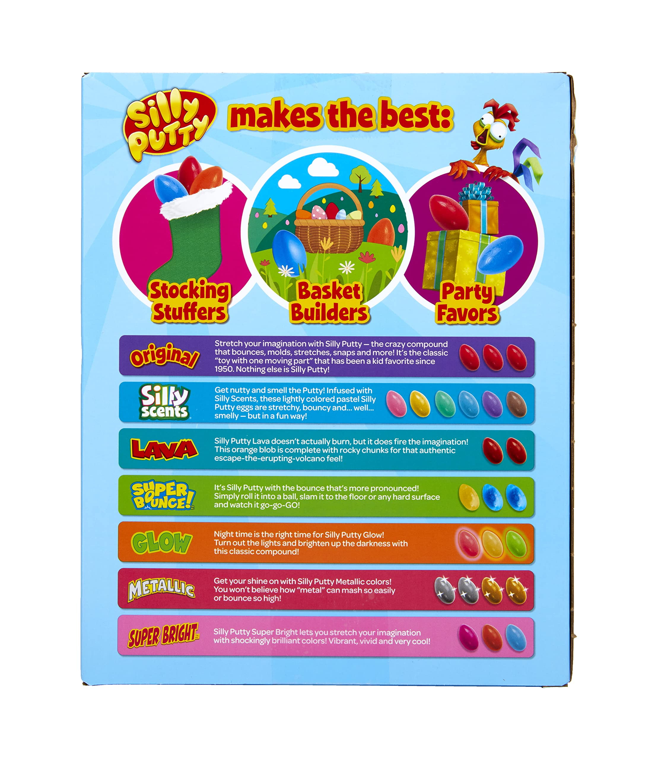 Crayola Silly Putty Unisex 7 Unique Types Stress Ball Variety Pack Multicolor (24 Piece)