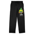 thumbnail image 6 of Elf Raised By Elves Men's Black Sleep Pajama Pants-Large, 6 of 7