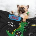 thumbnail image 3 of Disketp Space Dino Cartoon Black Dog Blanket/Bed Cover for Dogs and Cats,Puppy Essentials-Large, 3 of 8
