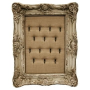 Urban Designs Savannah Weathered Wooden Hanging Frame Jewelry Holder - Beige