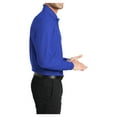 thumbnail image 3 of Yellow Rooster Men's Long Sleeve Core Classic Male Pique Polo True Royal M, 3 of 6