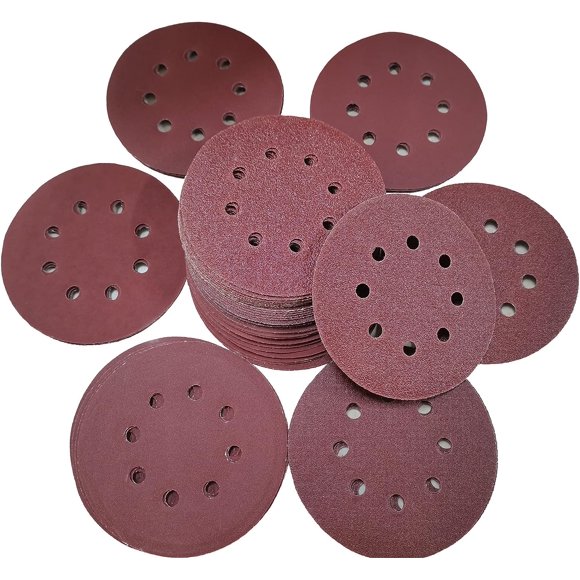 5 Inch 8 Hole 40-2000 Grit Grinding Wheel Sandpaper Kit Can Be Sanded/Polished