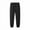 Black, variant on Dagugfen Winter Pants for Men Drawstring Elastic Waist Thick Fleecing Warm Comfy Casual Trousers Zipper Pockets