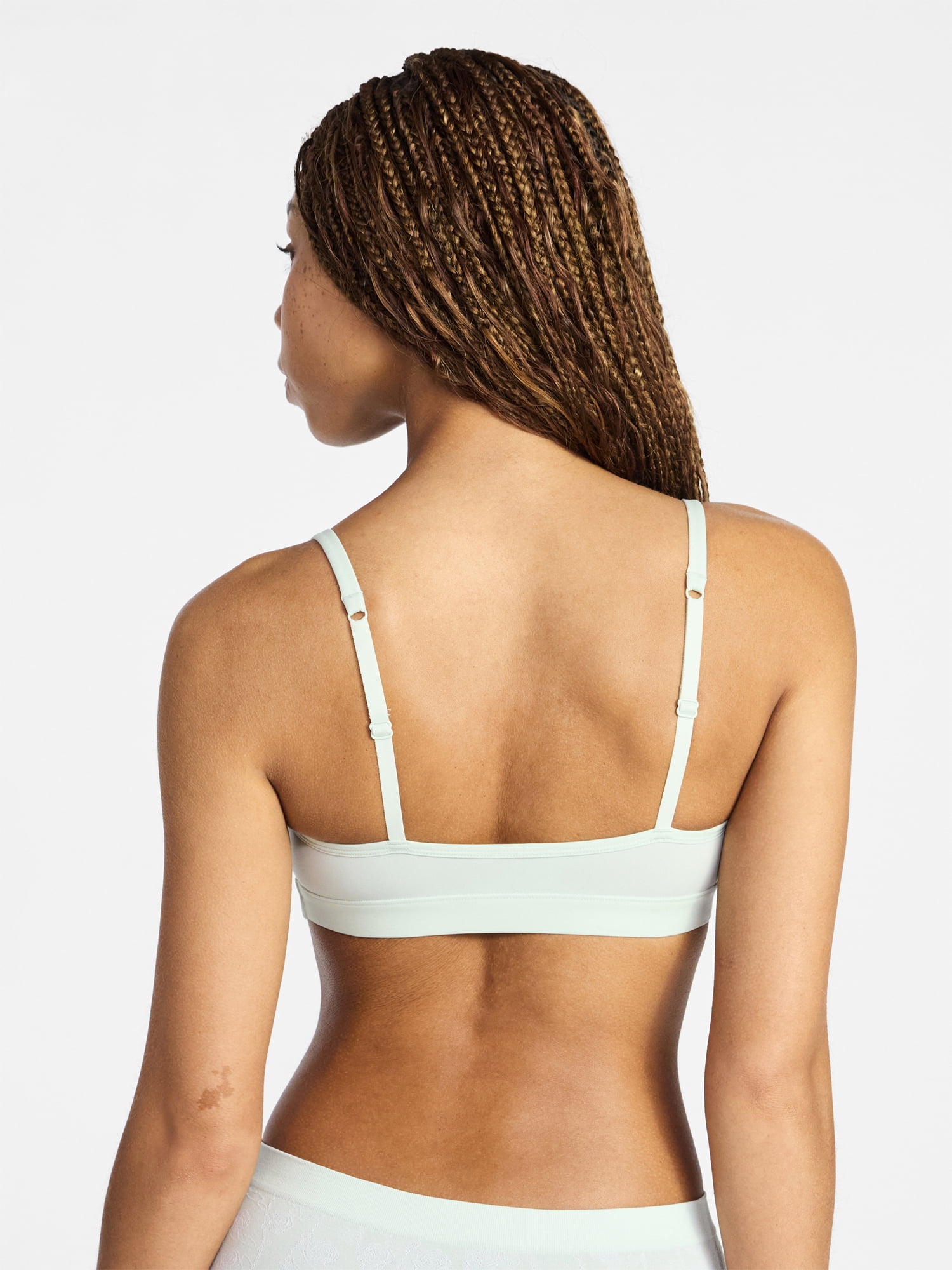 No Boundaries Fit Stretch Scoop Bralette with Lace, Women's XS-3XL