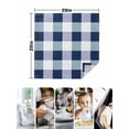 thumbnail image 5 of Cloth Napkins 1 Piece - 20x20 Inches, Navy Blue Plaid Washable Reusable Table Napkins, Spring Farmhouse Buffalo Checkered Soft & Absortbent Dining Napkin for Party Wedding Hotel Restaurant, 5 of 8