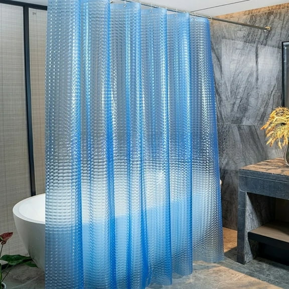 Bathroom Shower Curtain Waterproof Bathtub Bathing Curtains Easy Clean and Wipe PEVA Shower Curtains Bathtub Curtain with Hooks